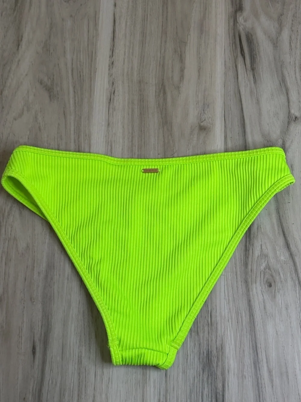 Hollister Neon Green Ribbed cheeky Bikini Bottom size XXS